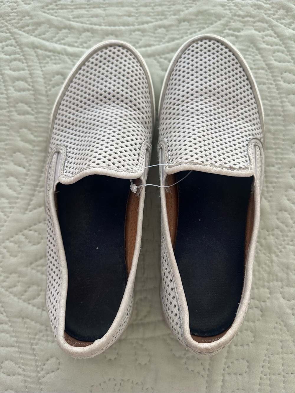 Sperry Women’s Sz 8.5 Gray Slip-On Perforated Casual Flat Shoe